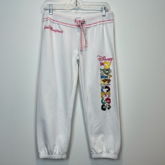 Disney Parks Walt Disney World Girls Joggers Princess XS NWT - Picture 1 of 12